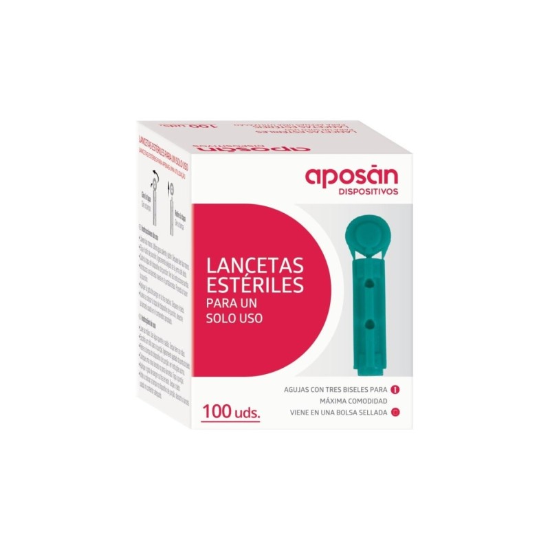APOSAN LANCETAS 100 UNID