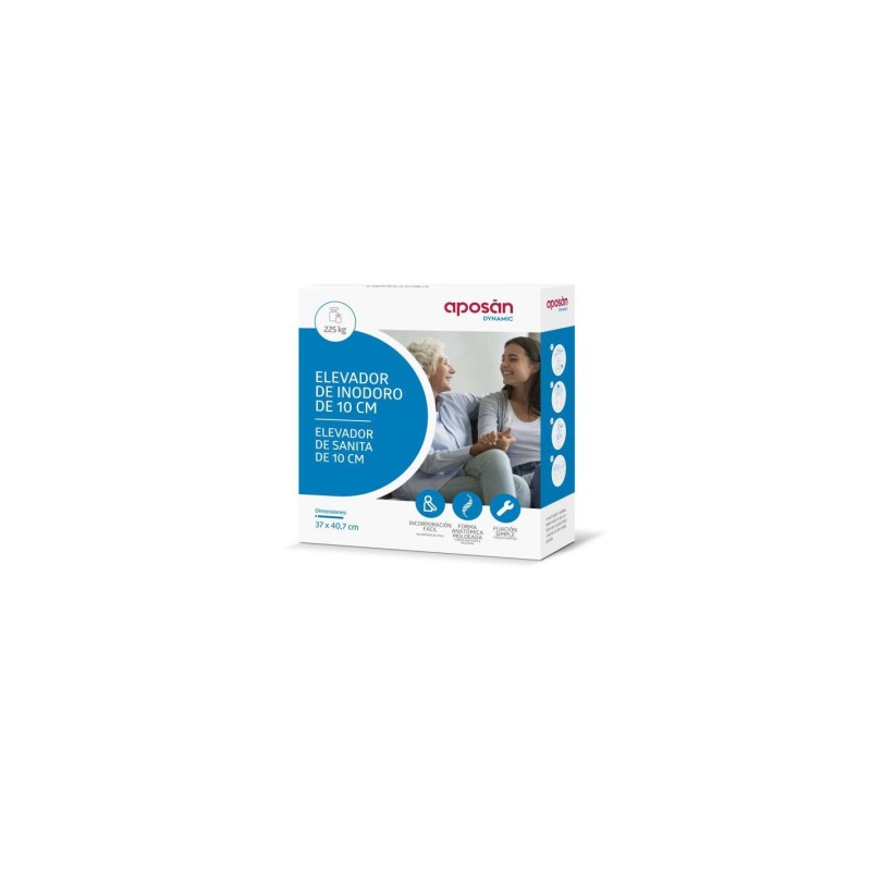 APOSAN DYNAMIC ELEVADOR DE INODORO DE 10 CM 1 UNIDAD