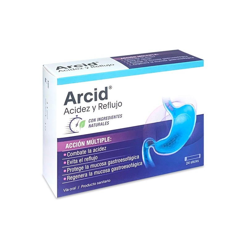 Faes Farma ARCID 24 STICKS - Digestión Saludable - Fácil de Usar - Ingredientes Naturales