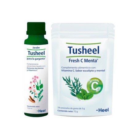 HEEL TUSHEEL JARABE 150 ML + TUSHEEL FRESH C MENTA CARAMELOS