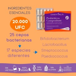 HEEL ESSENTIALIS PROBIÓTICOS COMPOSITUM 30 CAPS