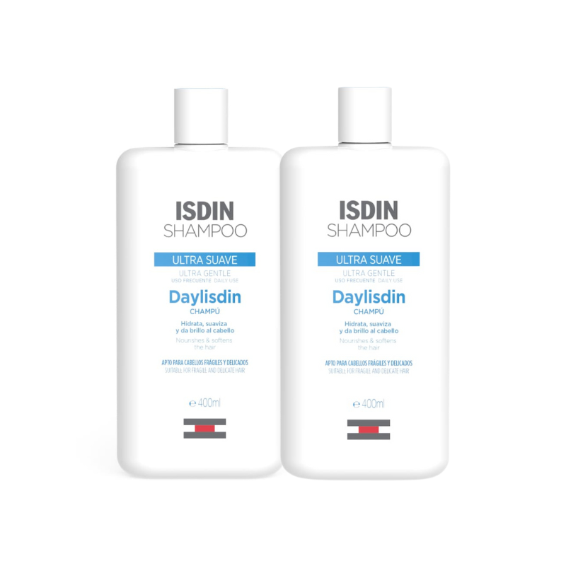 ISDIN CHAMPU ULTRA SUAVE DAYLISDIN DUPLO 2X400 ML 40% DTO 2ª UNID