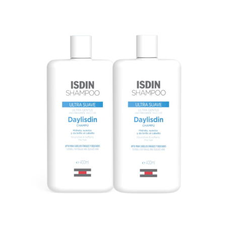 ISDIN CHAMPU ULTRA SUAVE DAYLISDIN DUPLO 2X400 ML 40% DTO 2ª UNID
