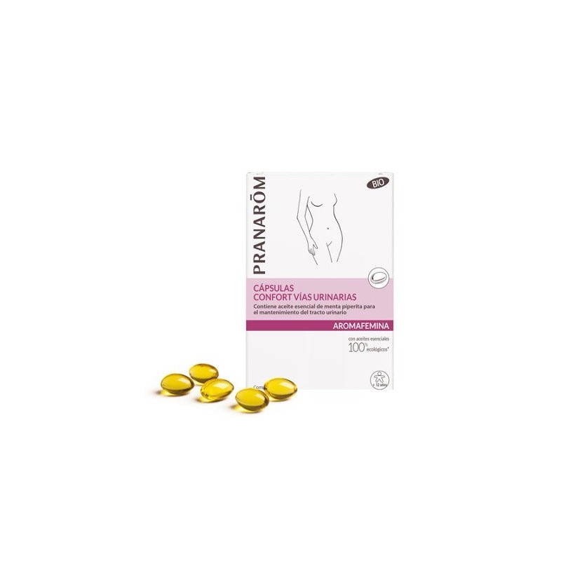 Pranarôm PRANAROM OLEOCAPS CONFORT VIAS URINARIAS 30 CAPS - Complemento Alimenticio - Aceite Vegetal - Colza - Gelatina - Glicerina