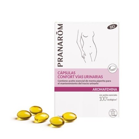 Pranarôm PRANAROM OLEOCAPS CONFORT VIAS URINARIAS 30 CAPS - Complemento Alimenticio - Aceite Vegetal - Colza - Gelatina - Glicerina