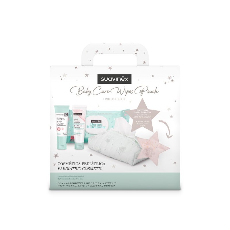 SUAVINEX BABY CARE WIPES CANASTILLA ROSA