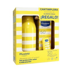 MUSTELA LECHE SOLAR MUY ALTA PROTECCION SPF50+ 100 ML + STICK SOLAR SPF50 9ML + REGALO CANTIMPLORA