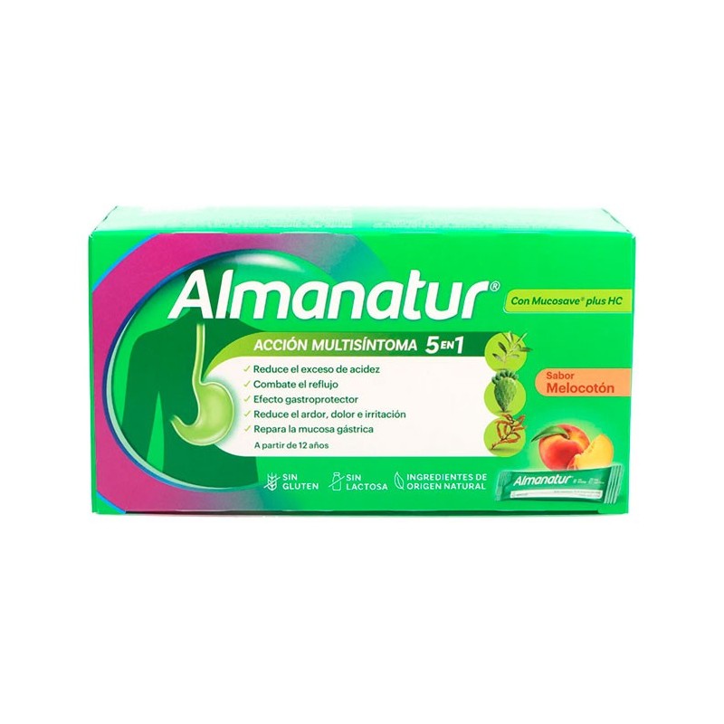 ALMANATUR SUSPENSION ORAL 20 STICKS 15 ML SABOR MELOCOTON