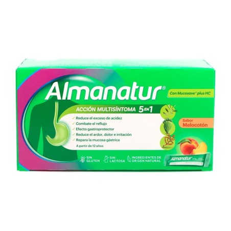 ALMANATUR SUSPENSION ORAL 20 STICKS 15 ML SABOR MELOCOTON