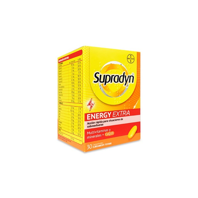 Supradyn Energy Extra - Suplemento Multivitamínico Bayer para Energía y Desgaste