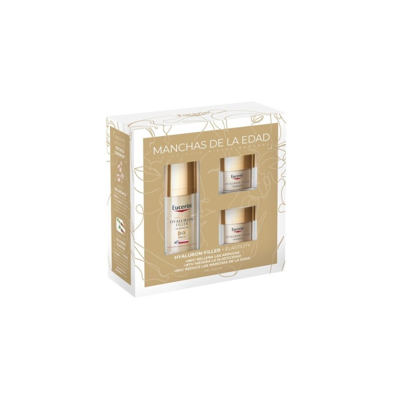 EUCERIN SERUM HYALURON-FILLER 3D 30 ML + CREMA DE DIA 20 ML + DE NOCHE 20 ML