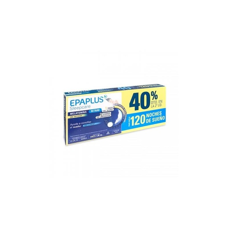 EPAPLUS SLEEPCARE MELATONINA RETARD FORTE 60 COMP PACK DUPLO 40% 2ªUND