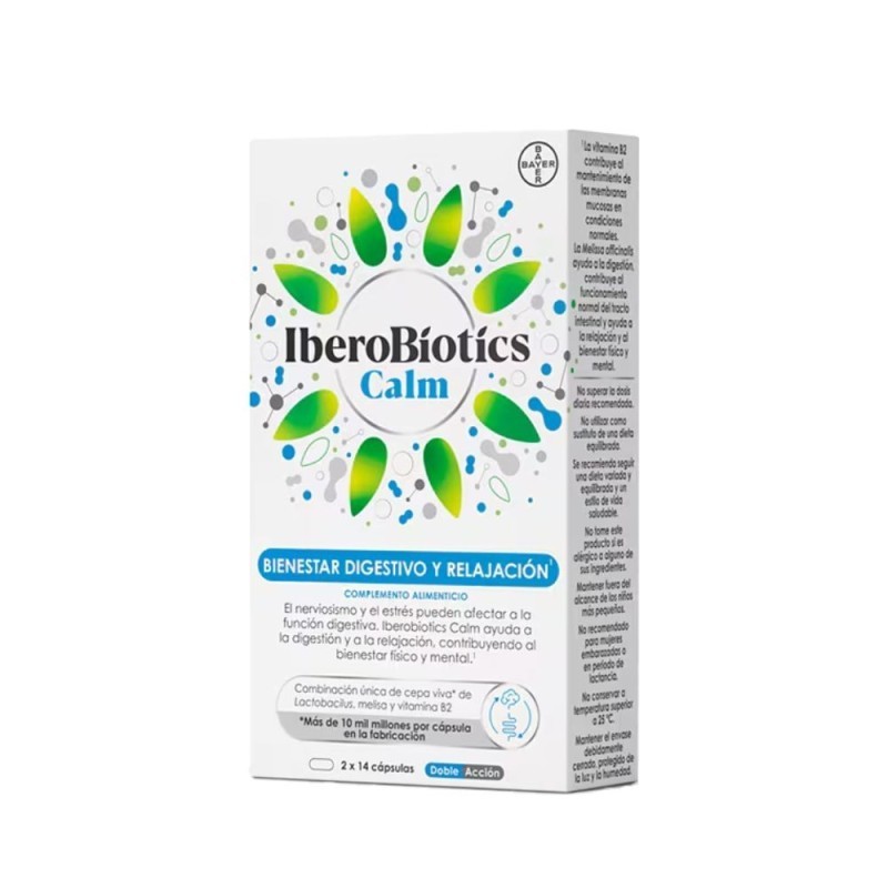 IBEROBIOTICS CALM 14 CAPS VERDES + 14 CAPS BLANCAS