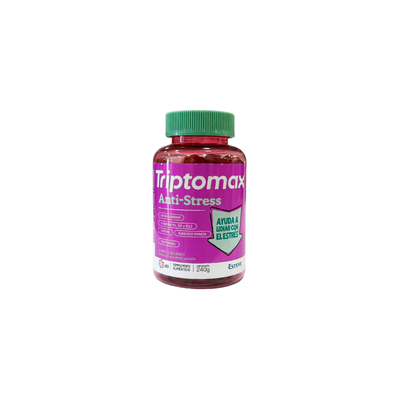 TRIPTOMAX ANTI-STRESS SABOR FRUTA DE LA PASION 60 GUMMIES