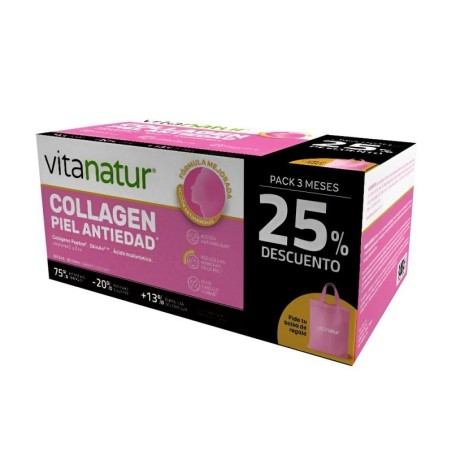 VITANATUR COLLAGEN ANTIEDAD PACK 3 MESES 90 VIALES 25 ML (25% DTO)