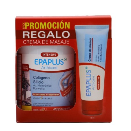 EPAPLUS ARTHICARE INTENSIVE COLAGENO SILICIO SABOR LIMON 2787G + CREMA MASAJE DEP. 75ML