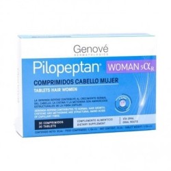 Genove PILOPEPTAN WOMAN 5 ALFA R 30 COMP - Complemento Alimenticio para el Cabello de la Mujer