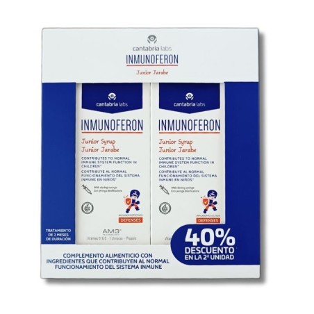 INMUNOFERON JUNIOR JARABE DUPLO 2X 150 ML 40% DTO 2º UNID