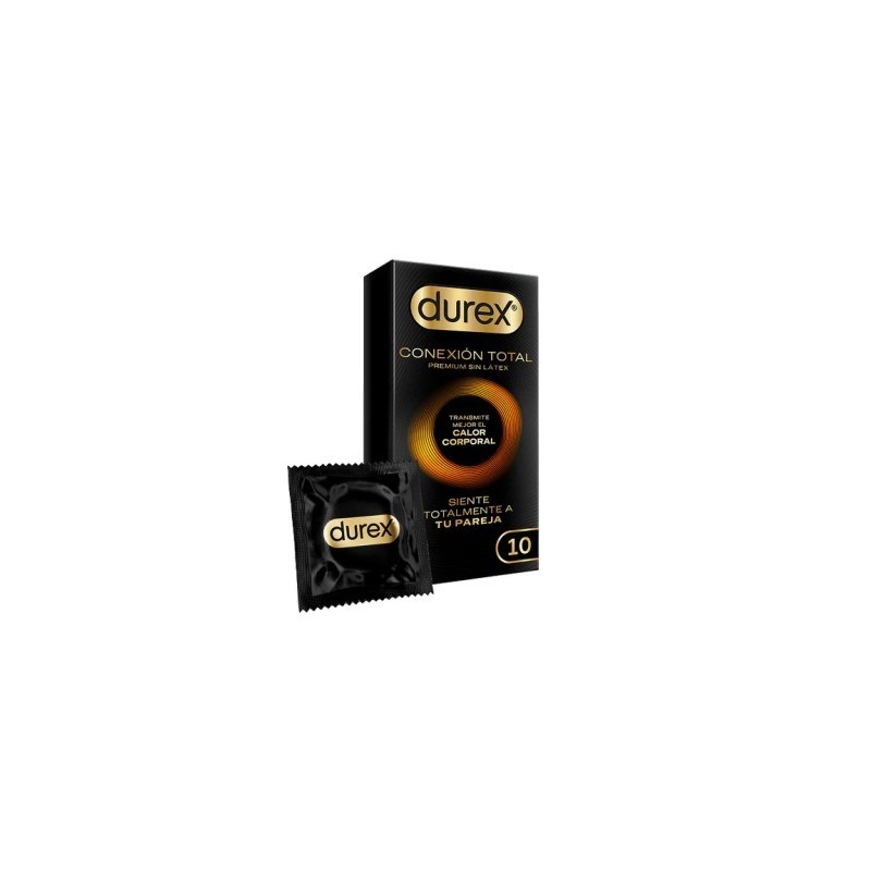 DUREX CONEXION TOTAL SIN LATEX 10 PRESERVATIVOS