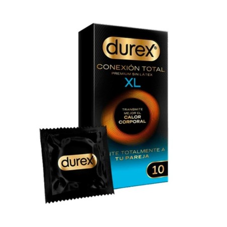 DUREX CONEXION TOTAL XL SIN LATEX 10 PRESERVATIVOS