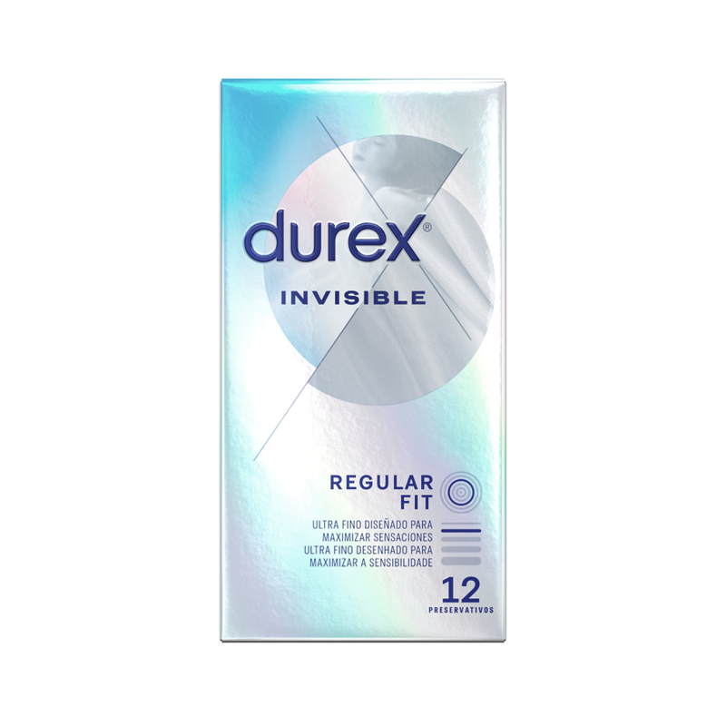 DUREX INVISIBLE REGULAR FIT 12 UNID