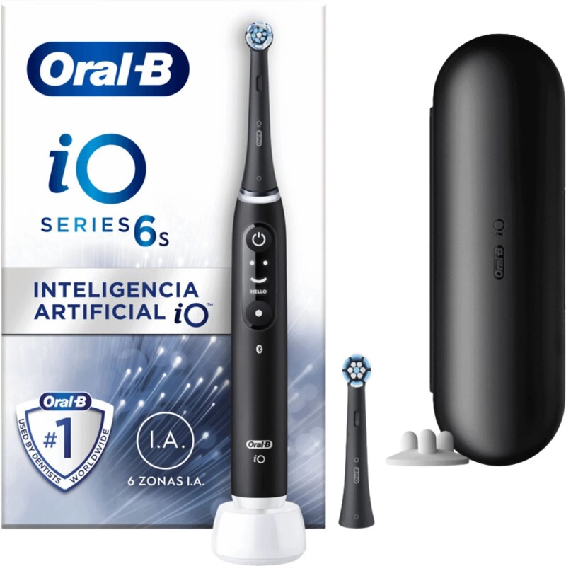 CEPILLO DENTAL ELECTRICO ORAL-B LIMPIEZA PROFESIONAL IO 6 1 UNIDAD COLOR NEGRO