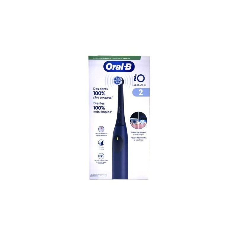 ORAL-B CEPILLO DENTAL ELECTRICO IO 2 LABORATORY AZUL