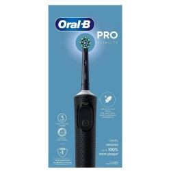 ORAL-B CEPILLO DENTAL ELECTRICO RECARGABLE VITALITY PRO + 2 RECAMBIOS COLOR NEGRO