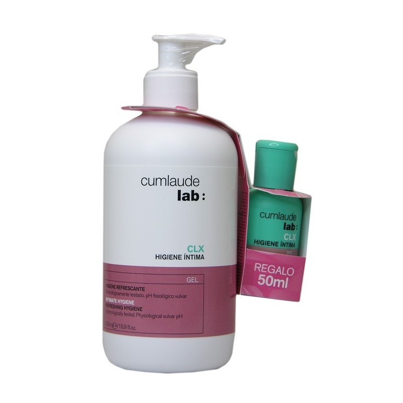CUMLAUDE GEL CLX HIGIENE INTIMA  500 ML + REGALO GEL CLX  50 ML