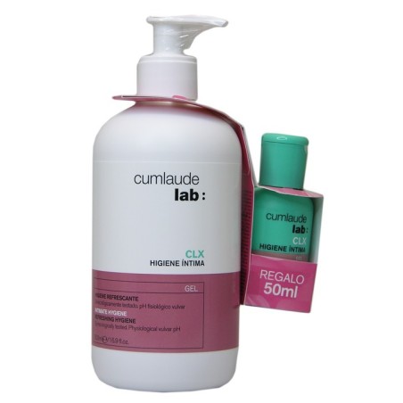 CUMLAUDE GEL CLX HIGIENE INTIMA  500 ML + REGALO GEL CLX  50 ML