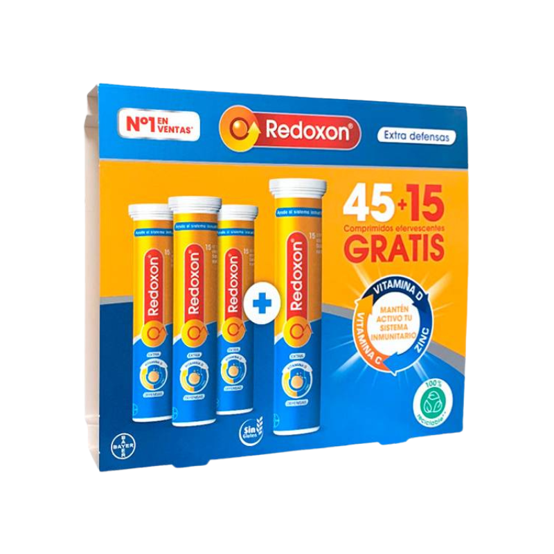 BAYER REDOXON EXTRA 45+15 COMPRIMIDOS EFERVESCENTES