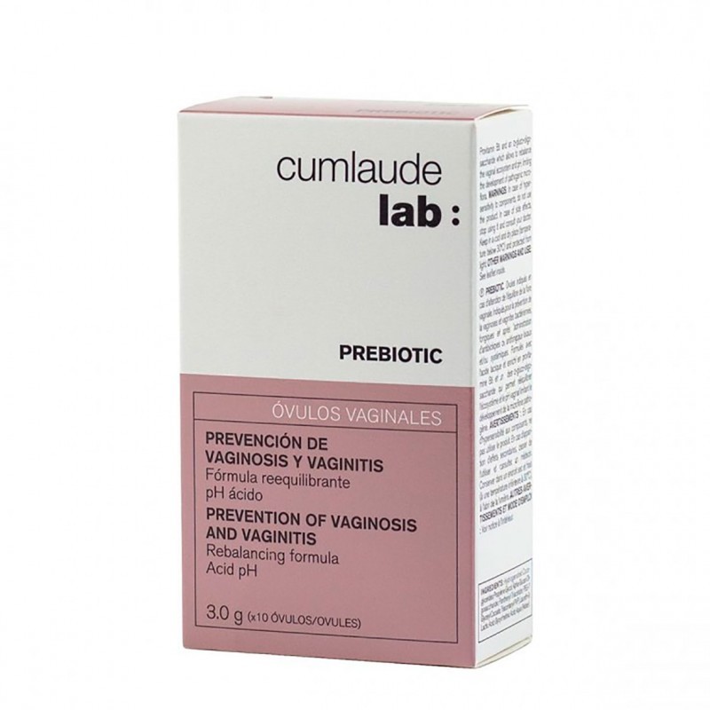 CUMLAUDE LAB: PREBIOTIC 10 OVULOS VAGINALES