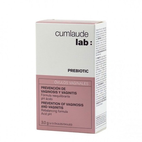 CUMLAUDE LAB: PREBIOTIC 10 OVULOS VAGINALES