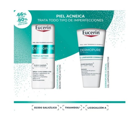 EUCERIN DERMOPURE SERUM TRIPLE ACCIÓN 40 ML + DERMOPURE GEL CORRECTOR 75 ML