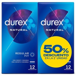 DUREX NATURAL DUPLO 2 X 12 UNID 2ª UND 50%