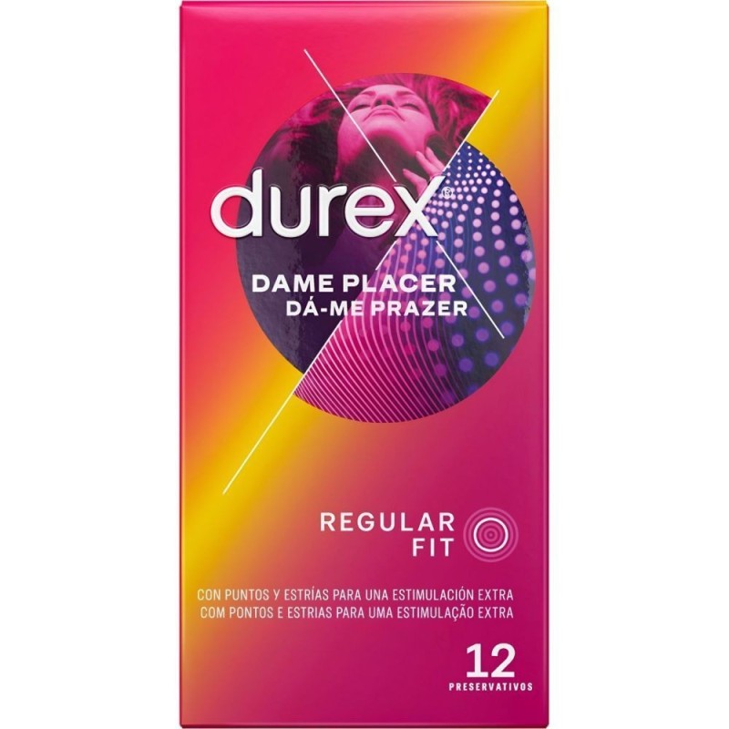 DUREX DAME PLACER PRESERVATIVOS 12 UNID
