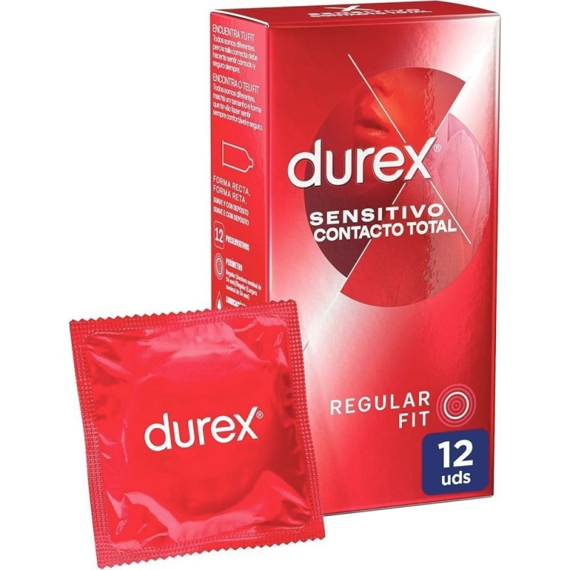 DUREX SENSITIVO CONTACTO TOTAL 12 UND