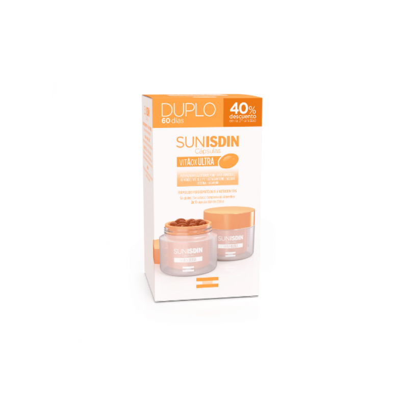 ISDIN SUNISDIN ULTRA DUPLO 60 CAPS 2ª UND 40% DTO
