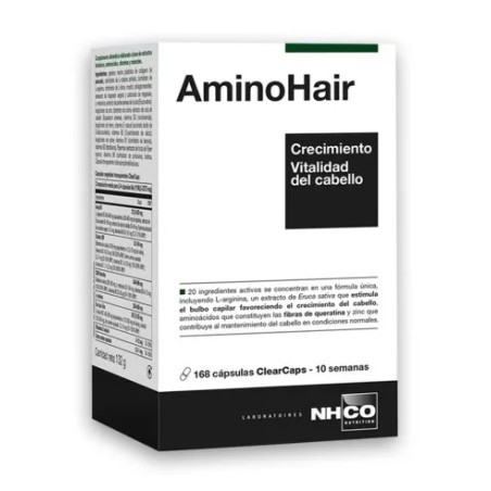 NHCO AMINOHAIR CRECIMIENTO VITALIDAD CABELLO 168 CAPS
