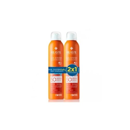 RILASTIL SUN SYSTEM SPRAY TRANSPARENTE SPF50+ BABY DUPLO 2 X 200 ML 2ª UND 50%DTO