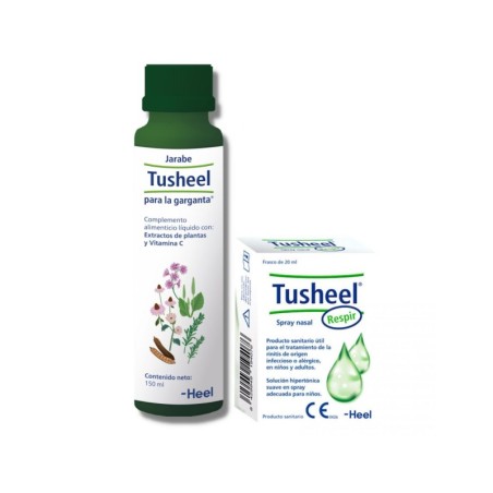 HEEL TUSHEEL JARABE GARGANTA 150 ML + TUSHEEL SPRAY NASAL 20 ML PACK