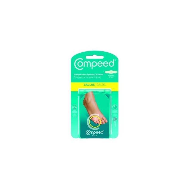 COMPEED CALLOS HIDROCOLOIDE TALLA MEDIANA 10 UNID