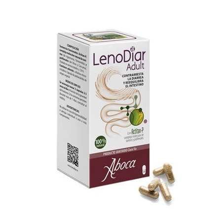 Lenodiar Adult 20 Caps - Tratamiento Natural para Diarrea Aguda - ABOCA