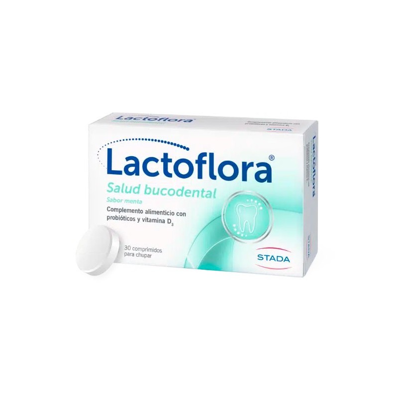 LACTOFLORA SALUD BUCODENTAL MENTA 30 COM