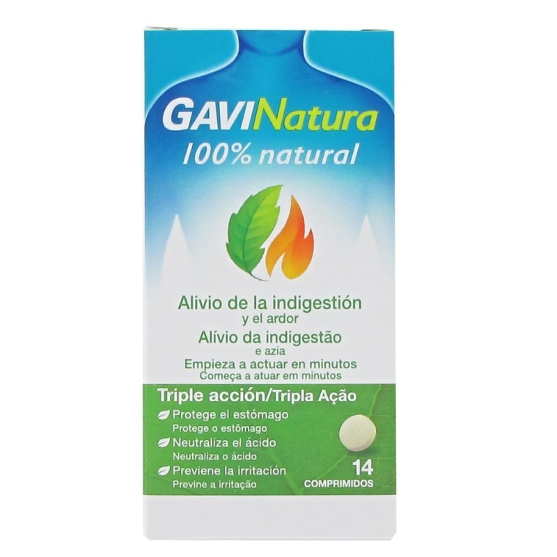 Reckitt Benckiser GAVINATURA ALIVIO DIGESTIÓN Y ARDOR 14 COMP. - Producto Natural