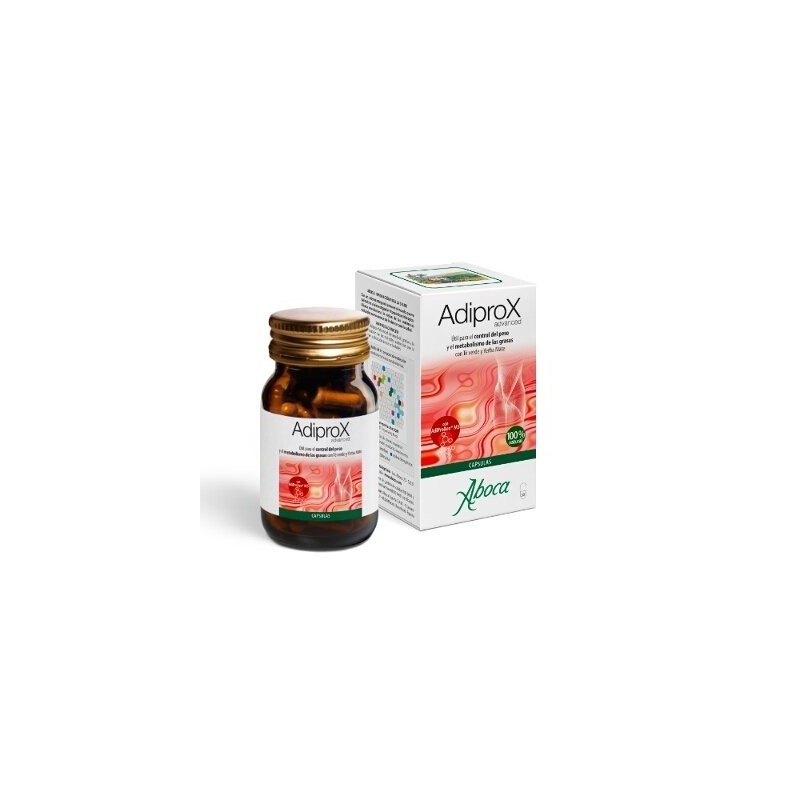 Aboca Adiprox Advanced 50 Caps - Control de Peso Efectivo - Metabolismo de Grasas - Té Verde y Uva