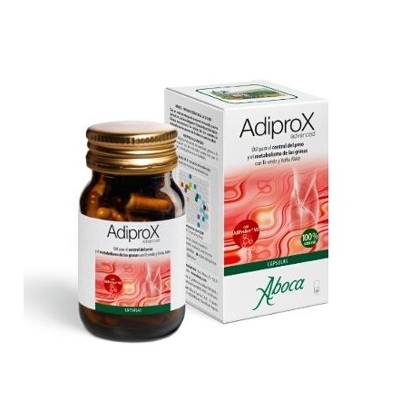 Aboca Adiprox Advanced 50 Caps - Control de Peso Efectivo - Metabolismo de Grasas - Té Verde y Uva