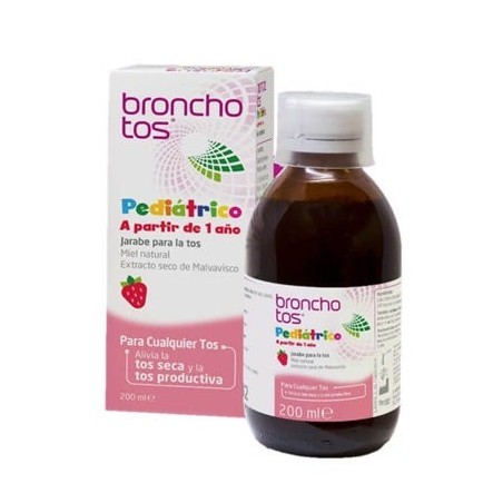Perrigo Jarabe para la Tos Bronchotos Pediatríco 200 Ml - Alivio de la Tos - Tratamiento para el Resfriado - Sin Colorantes Artificiales