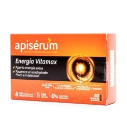 Perrigo APISERUM ENERGIA VITAMAX 30 CAPSULAS BLANDAS - Vitaminas Energizantes con Jalea Real y Ginseng