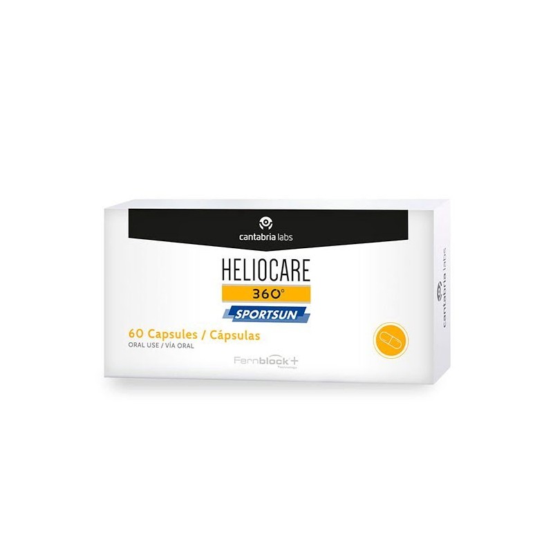 Cantabria Labs Cápsulas Heliocare 360 Sportsun Protector Solar Resistencia Al Sol Vitaminas y Minerales